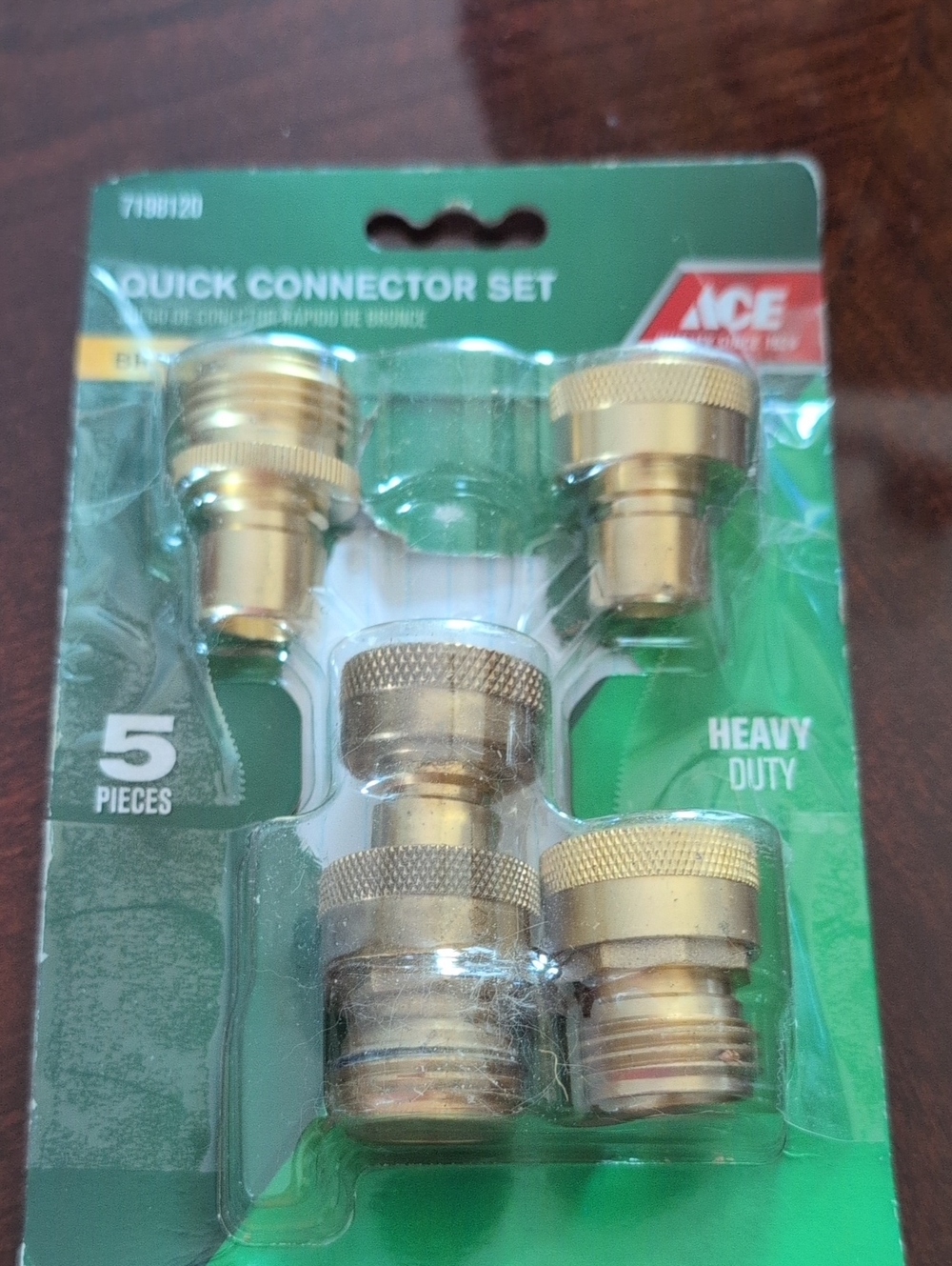 Ace Brass Quick Connector Set - Gold - 5-Piece Heavy Duty